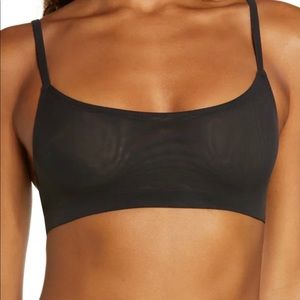 Skims Onyx Mesh Scoop Bralette